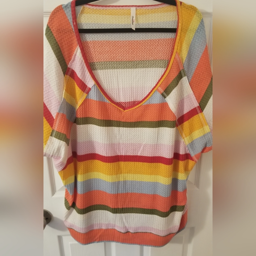 GeeGee Waffle Knit Tee